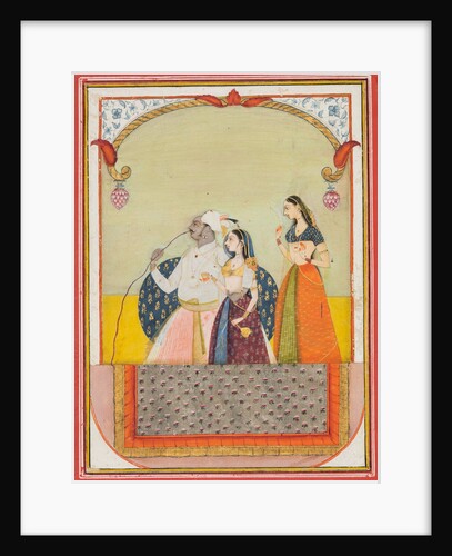 Maharaja Sri Anand Singhji and his consort, 1729 by Ustad Murad