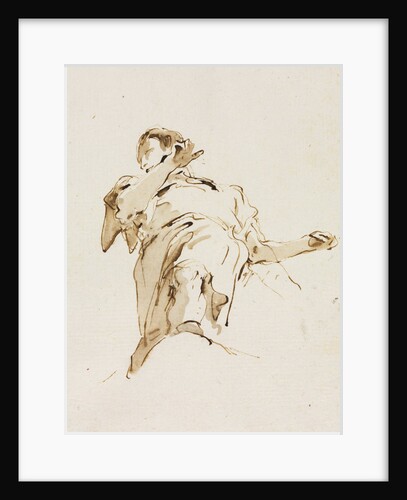 Male Figure Seen from Below, c. 1740s by Giovanni Battista Tiepolo