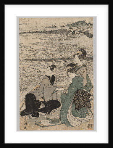 Man and Two Women at the Sea Shore, 1769-1825 by Utagawa Toyokuni