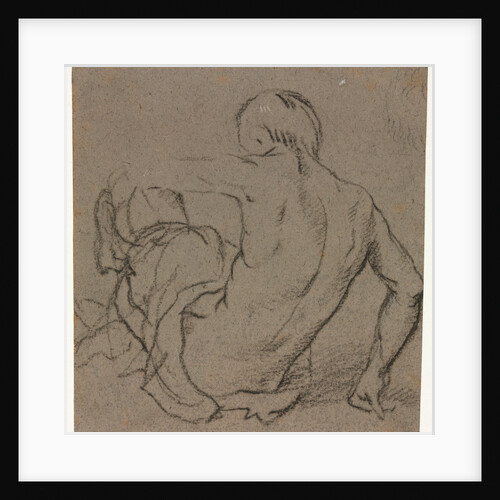 Man Seated on the Ground, Seen from Behind, 1500s by Unknown