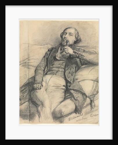 Man Smoking, 1800s by Ernest Meissonier