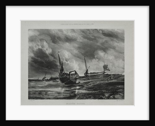 Marée basse, 1831 by Eugène Isabey