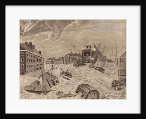 Market Square, Providence, Rhode Island, During the Great September Gale, 1815, 1815 by Unknown