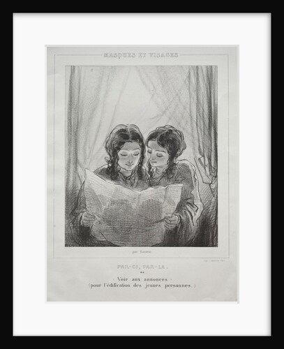 Masques et Visages by Paul Gavarni