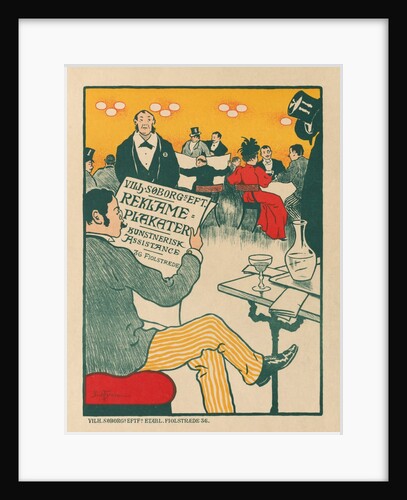 Masters of the Poster: Poster for Exhibition of Artistic Posters of Wilhelm Söborg, c. 1895 by Paul Gustav Fischer; Soborg