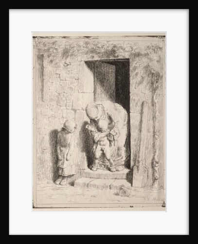 Maternal Precaution by Jean-François Millet