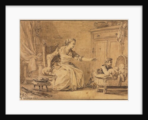 Maternal Solicitude, 1777 by Jean Baptiste Le Prince