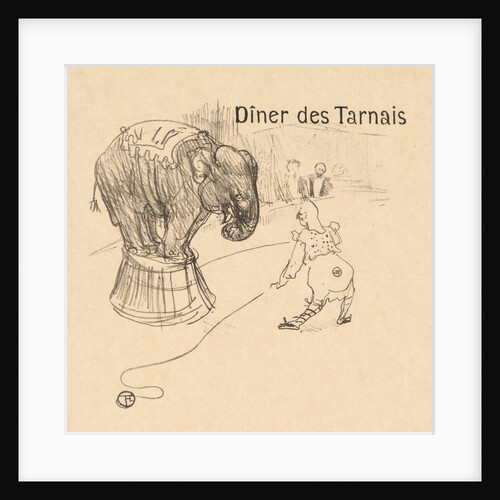 Menu from the Dinner Tarnais, 1896 by Henri de Toulouse-Lautrec