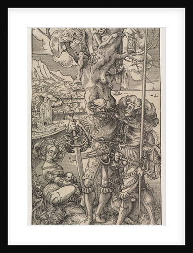 Mercenaries and A Woman with Death in a Tree, 1524 by Urs I Graf