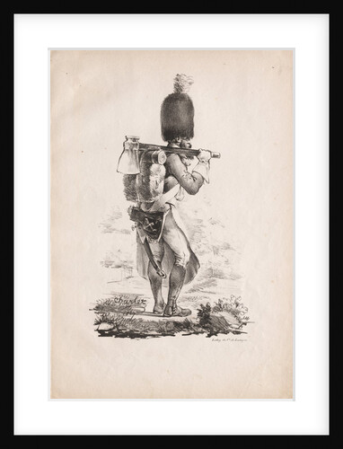 Military Costumes: Infantry Sapper, 1817-1818 by Nicolas Toussaint Charlet