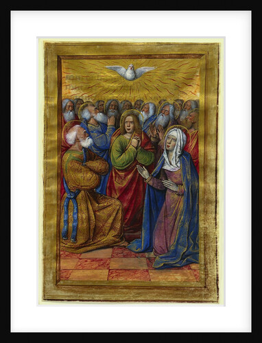 Miniature from a Book of Hours: The Pentecost, c. 1500 by Jean Poyet
