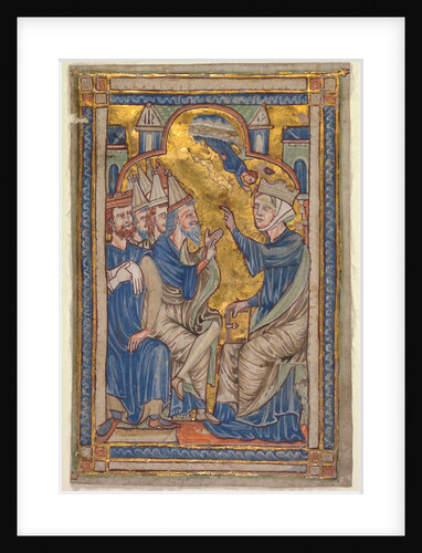 Miniature from a Compendium of Saints Lives: Saint Catherine of Alexandria…, c. 1200-1210 by Unknown