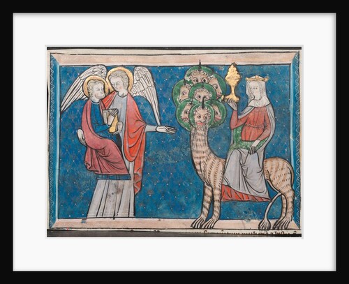 Miniature from a Manuscript of the Apocalypse: The Woman upon the Scarlet Beast, c. 1295 by Unknown