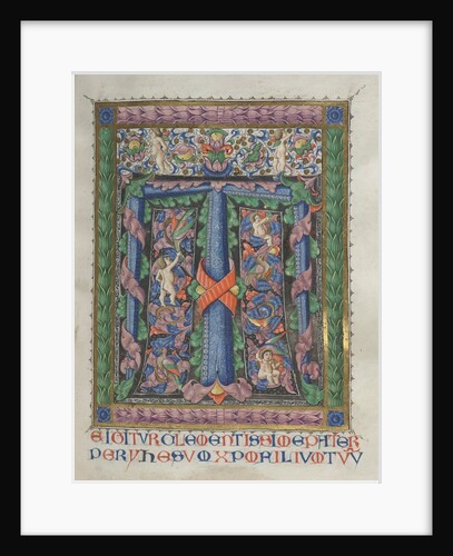 Missale: Fol. 186: Decorated Initial T[e igitur], 1469 by Bartolommeo Caporali