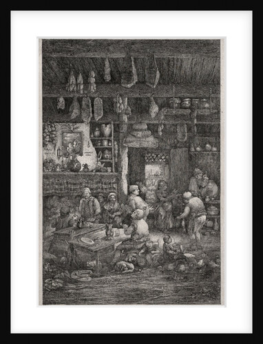 Moldavian Interior, 1856 by Rodolphe Bresdin