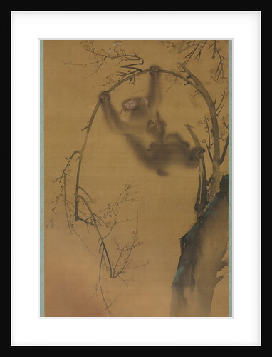 Monkeys in a Cherry Tree, 1615-1868 by Mori Sosen