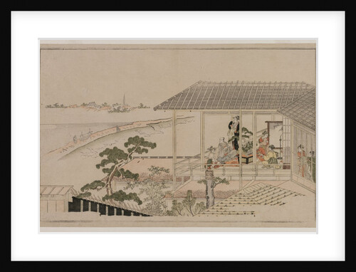 Moonrise Over the Nihon Embankment and the Yoshiwara, 1790 by Kitagawa Utamaro