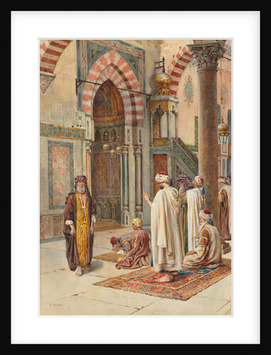 Moslems at Prayer, late 1800s-early 1900s by P. Pavesi