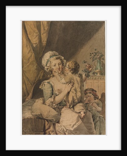 Mother with Two Children, 1788 by Henri Chevaux
