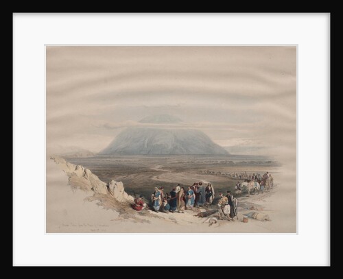 Mount Tabor from the Plain of Esdraelon, 1839 by David Roberts