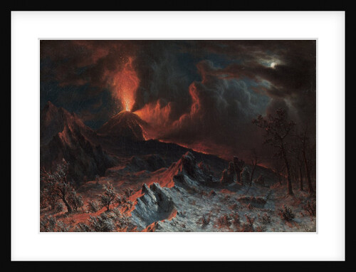Mount Vesuvius at Midnight, 1868 by Albert Bierstadt
