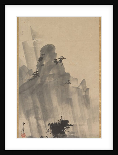 Mountain and River in Storm, first half of 17th century by Hirowatari Setsuzan