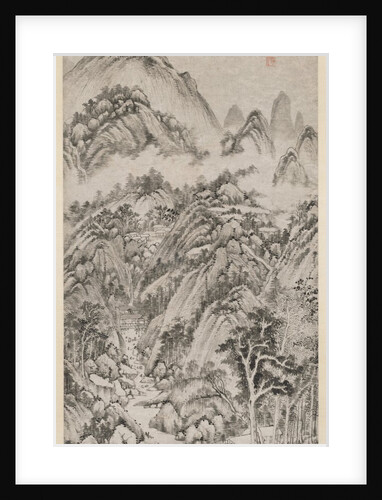 Mountain Village Embraced by the Summer, 1659 by Wang Shimin