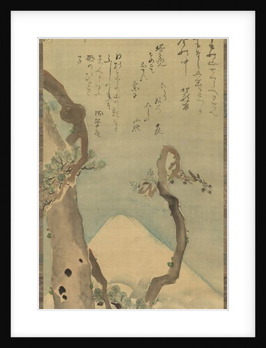 Mt. Fuji through Pines, late 1700s-early 1800s by Kubo Shunman
