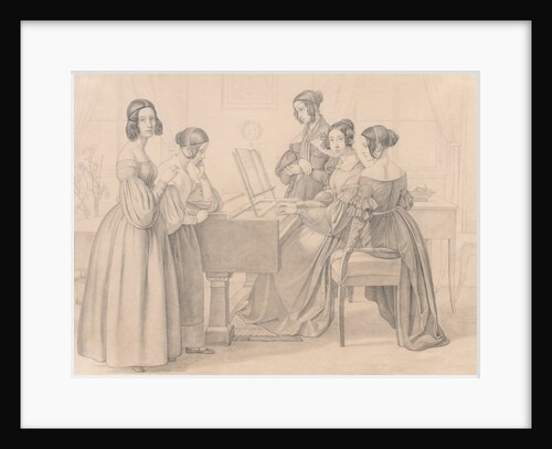 Musicale at the Prellers, 1838 by Friedrich Preller