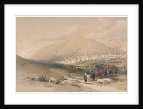 Nablus Ancient Shechem, 1839 by David Roberts