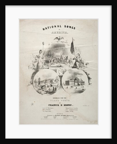 National Songs of America - Sheet Music Cover by Winslow Homer