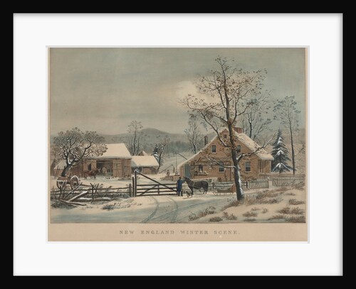 New England Winter Scene, 1861 by James Merritt Ives; Nathaniel Currier