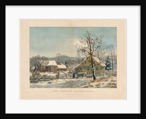 New England Winter Scene, 1861 by James Merritt Ives; Nathaniel Currier
