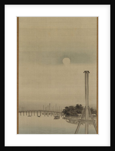 Night Scene on the Sumida River, 1800s by Ando Hiroshige