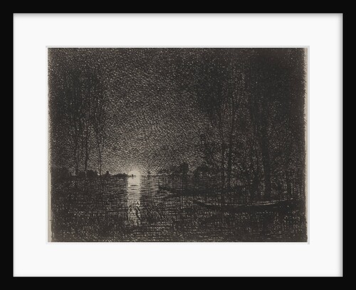Nightpiece, original impression 1862, printed in 1921 by Charles François Daubigny