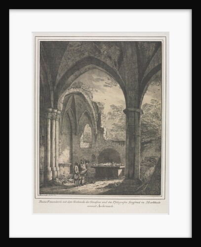 Notable Buildings of the Middle Ages in Germany: Ruins of the Church of the Virgin…, 1821 by Domenico Quaglio