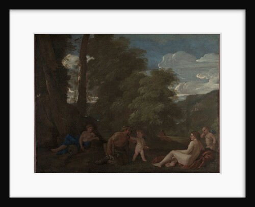 Nymphs and a Satyr, c. 1625-1627 by Nicolas Poussin