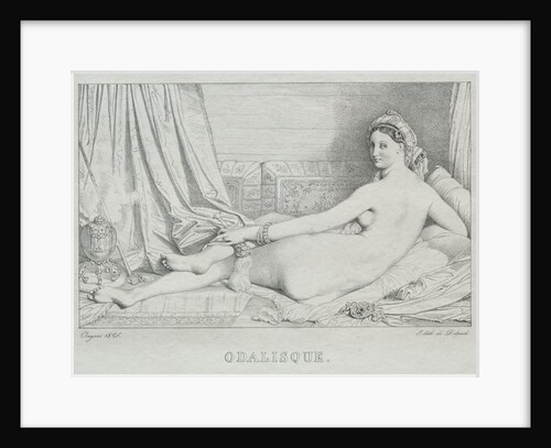 Odalisque, 1825 by Jean-Auguste-Dominique Ingres