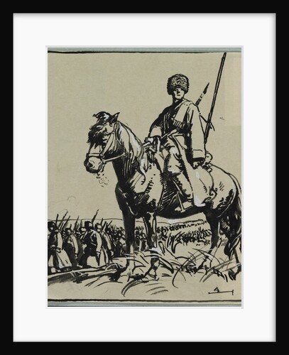 Officier de Cosaques, 1914 by Auguste Louis Lepère