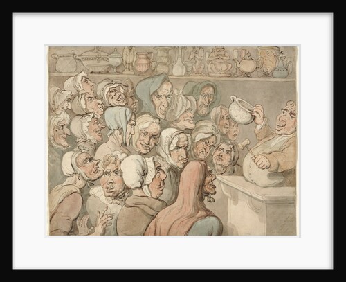 Old Maids at a Sale of Curiosities by Thomas Rowlandson