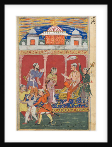 Page from Tales of a Parrot: Eighth night: The prince?s ordeal continues…, c. 1560 by Unknown