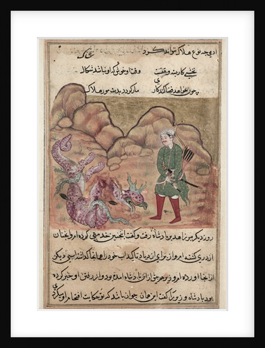 Page from Tales of a Parrot: Fifty-second night: The son of the pious man…, c. 1560 by Unknown