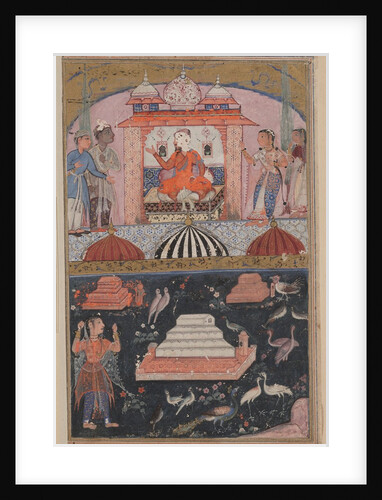 Page from Tales of a Parrot: First night: The merchant hears?, c. 1560 by Unknown