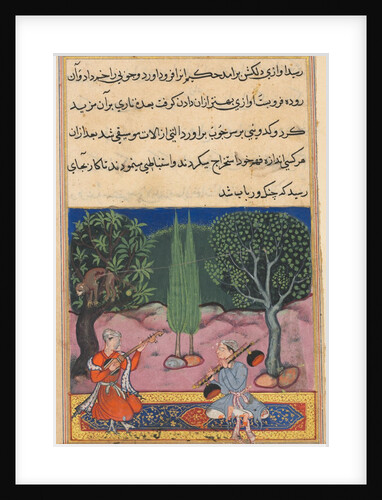 Page from Tales of a Parrot: Fourteenth night: The invention of musical…, c. 1560 by Unknown