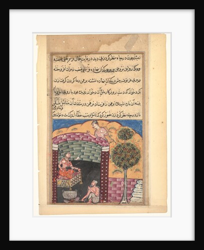 Page from Tales of a Parrot: Seventh night: The Brahman gambler sees…, c. 1560 by Unknown