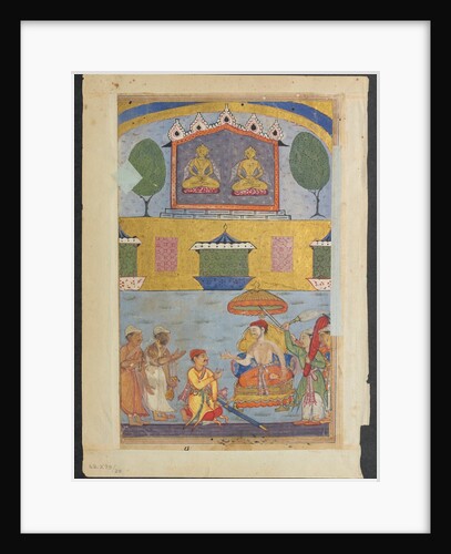 Page from Tales of a Parrot: Third night: The goldsmith and the carpenter…, c. 1560 by Unknown