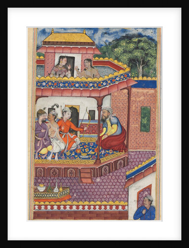 Page from Tales of a Parrot: Thirty-fourth night: The three young men…, c. 1560 by Unknown