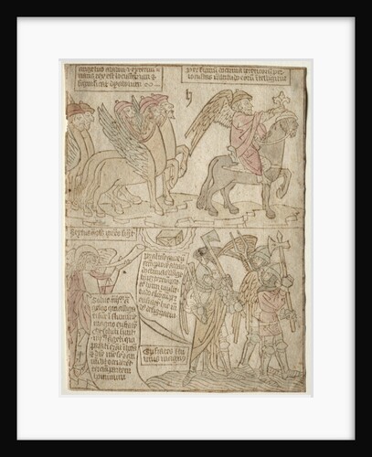 page from the Apocalypse, 1400s by Anonymous