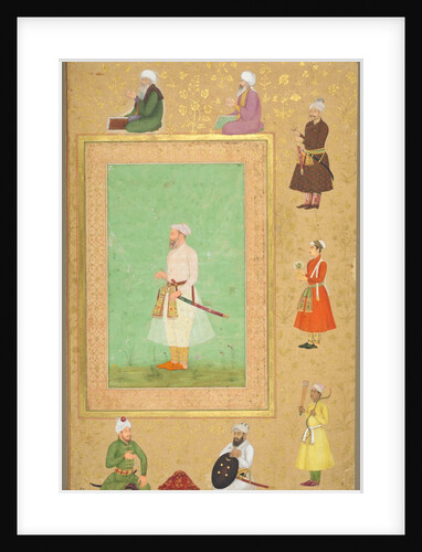 Page from the Late Shah Jahan Album: Portrait of Asaf Khan, c. 1653 by Unknown