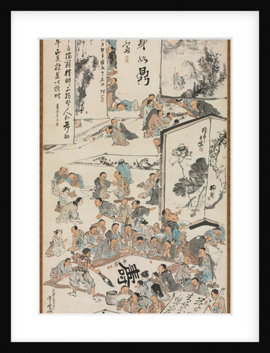 Painting Party, 1880 by Kawanabe Kyosai